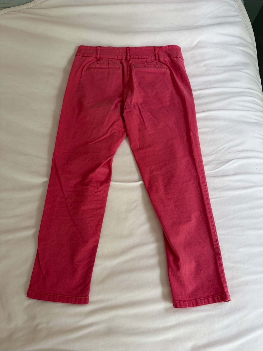 LOFT Cropped Ankle Pants in Deep Raspberry - Picture 3 of 3